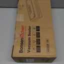 Bonsenkitchen Vacuum Sealer, Multi-Functional Food Sealer with 1 Roll Bag+ 5 Bags, Fast-Compact Design | Bag Storage | Built-in Cutter, External Vacuum System & Accessory Tube, Silver