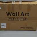 Large Framed Black and White Abstract Wall Art for Living Room, 3 Piece Canvas Prints Paintings Artwork for Walls, Modern Minimalist Pictures for Hallway Stair Office Wall Decor -Total Size 30x60 Inch