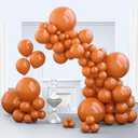 Burnt Orange Balloons, 150 pcs Different Sizes Pack of 18 Inch 12 Inch 10 Inch 5 Inch Terracotta Balloon Garland Arch Kit for Thanksgiving Halloween Fall Birthday Party Decorations