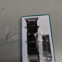 Lerobo Stainless Steel Band Compatible with Samsung Galaxy Watch 8 7 6 5 4 FE 40mm 44mm 45mm/Galaxy Watch 8 Classic 6 4 Classic 43mm 47mm 42mm 46mm, 20mm Metal Replacement Band for Men Women (Black)