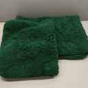 MIULEE Dark Green Bathroom Rugs Set 2 Piece, Soft Absorbent Microfiber Bath Mat Set, Non Slip Quick Dry Machine Washable Plush Shaggy Bath Rugs for Bathroom Floor, Tub and Shower, 20"x30" and 16"x24"