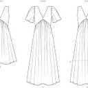 Know Me ME2120K5 Misses' Flowy A-line Dress Sewing Pattern Packet by Alisha Grace, Design Code ME2120, Sizes 8-10-12-14-16
