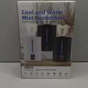 Coolfiqu 6L Humidifiers for Bedroom Large Room Home,Cool and Warm Humidifier for Baby and Plants Hot Mist Top Fill Desk Humidifiers Oil Diffuser,Quiet,Adjustable Mist,360Nozzle-Black(2026 Upgraded)