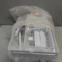 Kitstorack Under Sink Organizer, 2 Tier Under the Sink Storage, Slide out Pull out Cabinet Organizer Shelf, Metal Sliding Drawer for Kitchen Bathroom Pantry Closet Organization Rack, White, 2 Pack