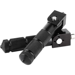 Motorcycle Foot Peg Foldable, Rear Footpeg 8MM Electric Car Bicycle 90 Degree Folding Passenger Footpeg Supports(Black)