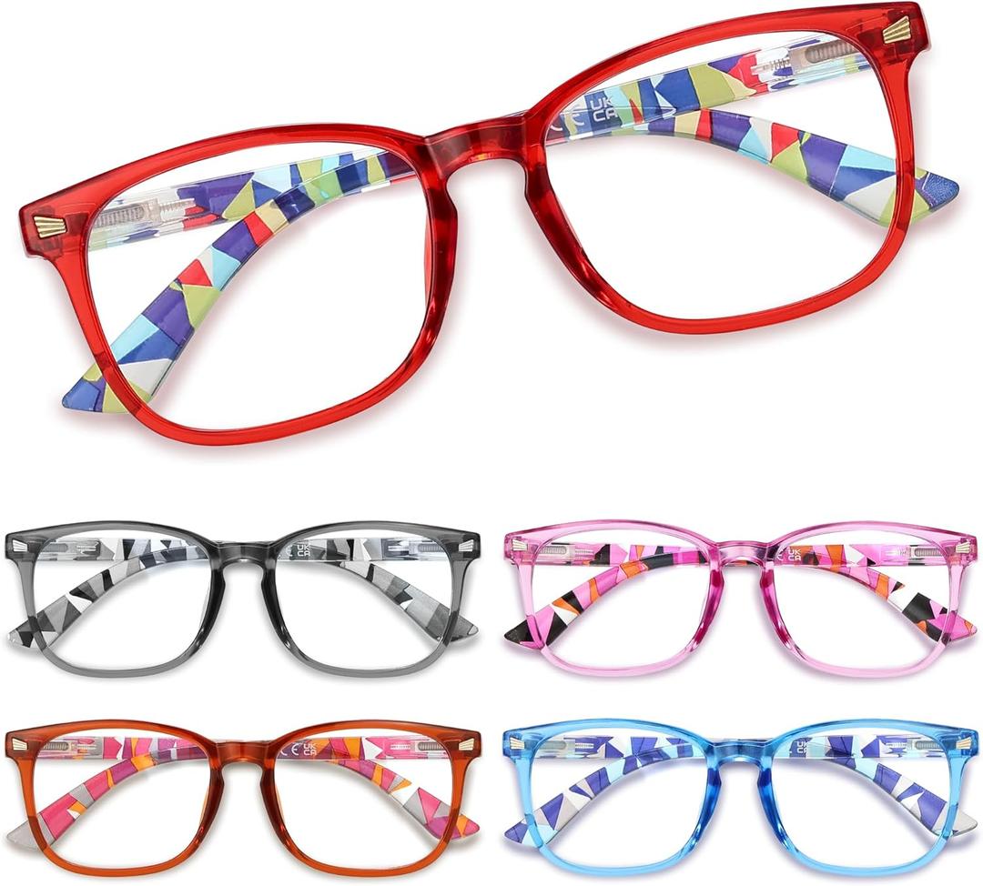 CCVOO Reading Glasses for Women/Men, Eyeglasses, Blue Light Readers for Women/Men, Computer Eye Glasses, Cheaters (Mosaic, 2.25 x)