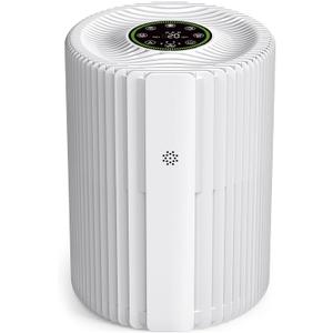 Air Purifiers For Bedroom With Air Quality Display 1095 Sq. Ft True H13 HEPA Pet Air Purifier For Dorm Room With 360 Air Intake & Outlet For Home Bedroom Office, DH-JHD07(White)