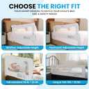 TotCraft Bed Safety Rails for Toddlers - Bed Rail Guard for Queen, King, Full Szie, Twin Mattress Bed (White, 35.5W*23.5H Inch (Regular Extra Tall)), 35.5L x 23.5H