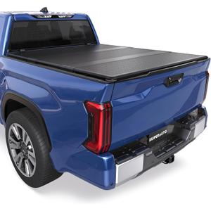 Fiberglass Tri Hard Tonneau Cover Compatible for 2014-2021 Toyota Tundra Fleetside Truck Bed Cover - 5.5 FT Bed On Top 66.7 inch