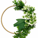 Spring Floral Half Wreath