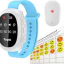 Wireless Bedwetting Alarm Potty Training with Sound & Vibration & Timer Setting for Nannies Family Nursing Workers (DBlack)