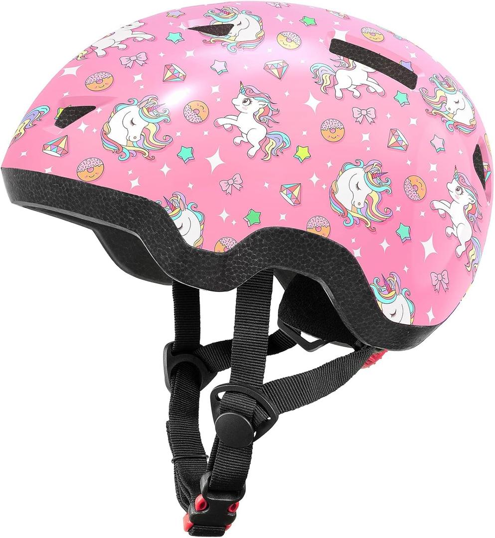 MOUNTALK Kids/Toddler Bike Helmet for Infant/Baby to Children 1/2/3/4/5/6/7/8 Years Old, Kids Helmets Ages 5-8/8-14,Skateboard Helmets for Youth Boys and Girls (Rainbow Unicorn)