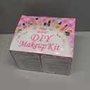 Hollyhi 58 Pcs Kids Makeup Kit for Girl, Princess Toys Real Washable Cosmetic Set with Mirror, Kids Makeup Sets for Girls, Play Make Up Birthday Gifts for 3 4 5 6 7 8 9 10 11 12 Years Old Kid (Pink)