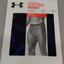 Under Armour Men's Multi-Pack Performance Tech Long-Leg Boxer Brief, 9" Inseam, All-Day Comfort (Large, Black Solid - Core 3 Pack)