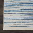 Nourison Home Jubilant Blue 2' x 4' Area Rug - Easy Clean, Non Shedding, Bed Room, Living Room, Dining Room, Kitchen (2' x 4')