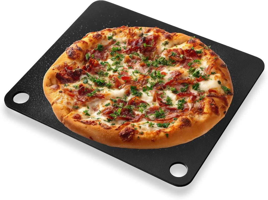 Baking Steel for Oven & Grill, Pizza Steel, 13x13 Pizza Baking Pan for Artisan Pizza, Multi-Purpose Baking Tool for Home Cooks & Pizza Lovers, Fast Heating(.25" Thick)