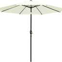 Sunnyglade 9' Patio Umbrella Outdoor Table Umbrella with 8 Sturdy Ribs (Beige)