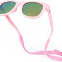 Polarized Baby Sunglasses With Strap - Unbreakable Flexible Infant Sunglasses For Toddlers Newborns 0-24 Months (Barbie Pink)
