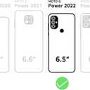 SUANPOT for MotorolaMoto G Power 2022 Wallet case RFID Blocking Credit Card Holder, Flip Folio Book PU Leather Phone case Shockproof Cover for Women Men Power2022 Black