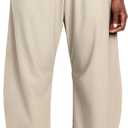 Barrel Pants Women Baggy Wide Leg Elastic Waisted Sweatpants Athletic Clothes Lounge Palazzo Trouser with Pockets(Khaki,M) (Beige, M)
