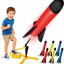 Rocket Launcher for Kids - Outdoor Toys for Kids Ages 4-8 Years - 3 4 5 6 7 Year Old Boy Birthday Gift - Rockets Kids Toys for Boys & Girls - 3 Year Old Gifts - Outside Fun Toddler Toys 3-5