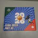Soccer Fan Gear Set for 2026 World Tournament, Soccer Party Favors Kit with Flag,Scarf, Face Paint, Clapper, Horn&Glasses,Supporter Accessories for Game Day, Sports Event, Gift