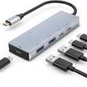 USB 3.2 Hub 10Gbps, 2 USB-C 3.2 and 2 USB-A 3.2,PD 100W Fast Charging for MacBook Pro, MacBook Air, Acer Laptops, HP Laptops, iPad Pro More.(Frosted Silver)