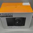 30W X 2 Powered Bookshelf Speakers - 3.5-RCA Input for Turntable, TV, PC, Record Player Speakers with 4 Inch Woofer & Wall Mounted (Black)