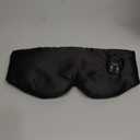 Heated Eye Mask for Dry Eye Relief, Cordless Warm Compress Sleep Mask with 4 Heat Settings & Timer, Rechargeable Silk Eyes Warmer for Migraine, Travel, Women Men Black