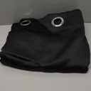 NICETOWN Lower Noise Room Divider Curtain Screen Partitions, Blackout Sound Reducing Divider Room Panel for Doorway/Glass Window/Sliding Door/Patio (1 Panel, 7ft Tall x 8.3ft Wide, Black)