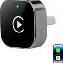 2-in-1 Wireless CarPlay Adapter for iPhone  Wireless Android auto Adapter,2026 Upgrade mini CarPlay,Fast Auto-Connect,Plug & Play, Apple Car Play for iOS 10+/ Android 11+