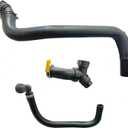 Upper Radiator Hose Y-Connector, Lower Degaus Compatible with Ford F150 5.0L 2011-2020, Replaces DR3Z-8566-A