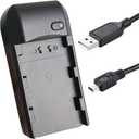 Video Camera Camcorder NP-FV5 Battery Charger for NP-FV5 Plus 3.7V 2000mAh Battery and NP-FV5 1000/1500mAh Battery