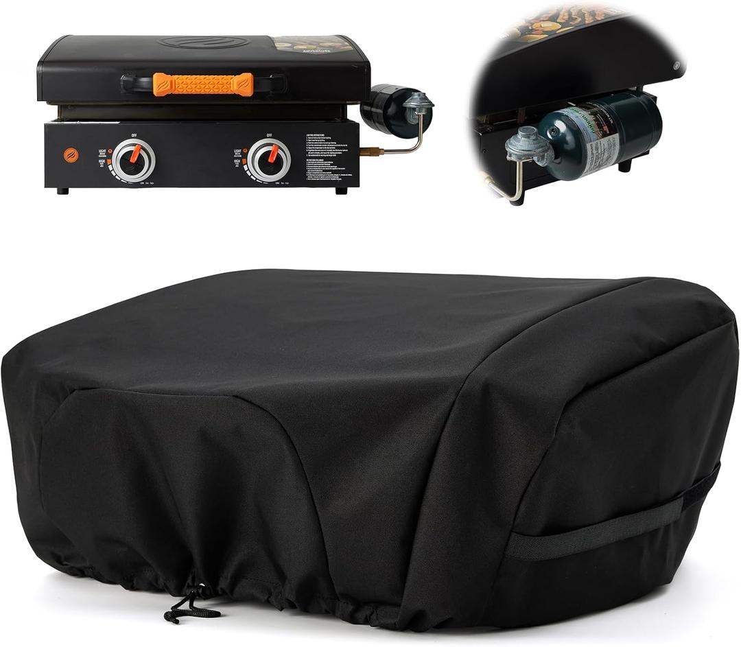 NOELIFE Griddle Cover for Blackstone 22 inch Tabletop Griddle with Hood, Propane Fuel Cylinder Can Be Covered Completely, Waterproof Grill Cover Outdoor BBQ Grilling Accessories (Cover Only)
