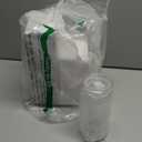 Blushtier 6 Pack Acrylic Mason Jars with Lids and Straws 16 oz Drinking Plastic Tumbler with Straw Iced Coffee Cups Water Bottles Mugs for Wedding Party Favor Milk Beer Juice Beverage (Opaque White)