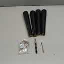 Premium Black Wood Furniture Legs (Full Install Kit) - Pick Your Size and Color (10 Inches)