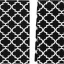 Morocco 2 Pack Kitchen Towels and Dish Towels Sets, Black White Morocco Pattern Minimalist 18" x 28" Dishcloths Soft Cotton Tea Towel Absorbent Hand Towels for Kitchen Drying Dishes