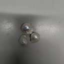 3 Pcs Freshwater Pearl Beads Natural Cultured Irregular Fish Tail Shape White Baroque Pearl Beads Drilled for Jewelry Making Necklace Earrings DIY (long)