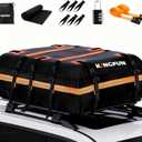 Kingfun Car Rooftop Cargo Carrier Bag, Waterproof 20 Cubic Feet Car Roof Luggage Carrier for All Vechicles with/Without Racks, Includes Anti-Slip Mat, 8 Reinforced Straps, 6 Door Hooks, Luggage Locks