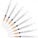 Disposable 1ml syringe with 25G 1inch Lab Supplies, Individually Packaged 50Pack