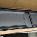 14 3/4"W x 51"H Lifetime Vinyl, Standard Two Equal Panels, Raised Panel Shutters, w/Installation Shutter-Lok's & Matching Screws (Per Pair), Black, 14.75-in. W x 51-in. H