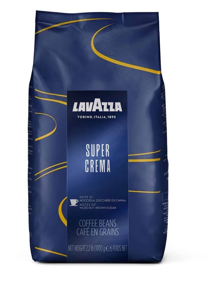 Lavazza Super Crema Espresso Beans 2.2 lb (Best by:30/01/2027)