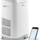 Nuwave Forever Smart Air Purifier for Home, Never Replace Air Filter System, Patented 7-Stage Filtration, Cleans Large Room up to 2,002 Sq Ft, Adjustable Flow Panel, Washable & Reusable Filters (White) 47266