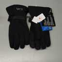 MCTi Waterproof Mens Ski Gloves Winter Warm 3M Thinsulate Snowboard Snowmobile Cold Weather Gloves (Small, Black)