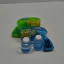 JOYIN 2 Bubble Guns Blaster Kit with 2 Solution for Kids, Automatic Bubble Maker Blower Machine for Party Favors, Birthday, Outdoor & Indoor Activity, Summer Toy (Green+blue)