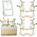 8 Sets One Silly Goose Birthday Decoration 15.7 Inch Soft Silly Goose Stuffed Animal Hat with Wood Table Decor for Birthday Party Decoration