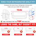 2 PACK Upgraded 240356402 Refrigerator Door Bin Replacement for Frigi.daire Refrigerator Door Shelf Parts LFSS2612TF0 LFSS2612TE0 FFSS2615TE0 Door Shelf Shelves By AMI PARTS (Length 15.38")