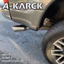 A-KARCK Exhaust Tip 4" Inlet, Polished Bolt On 4" Inlet 5" Outlet 12" Long Stainless Steel Muffler Tip Protect Tailpipe