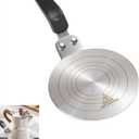 Heat Diffuser Plate,13cm Stainless Steel Gas Stove Diffuser Plate, Cooktop Heat Diffuser Cooking Induction Adapter for Moka Pot, Coffee Cookware (5 inch)