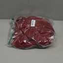 KHOYIME Red Knitted Christmas Tree Skirt 36 Inches, Rustic Vintage Large Xmas Tree Rug Skirt Chunky Thick Knit Boho Under Tree Skirt, Farmhouse Indoor Holiday Decorations New Year Home Party Decor